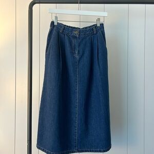 Classic Blue Denim Skirt